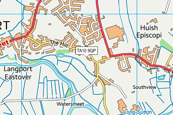 TA10 9QP map - OS VectorMap District (Ordnance Survey) TA10 9QP map - OS VectorMap District (Ordnance Survey)