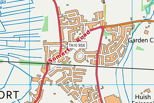 TA10 9SX map - OS VectorMap District (Ordnance Survey) TA10 9SX map - OS VectorMap District (Ordnance Survey)