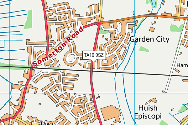 TA10 9SZ map - OS VectorMap District (Ordnance Survey) TA10 9SZ map - OS VectorMap District (Ordnance Survey)