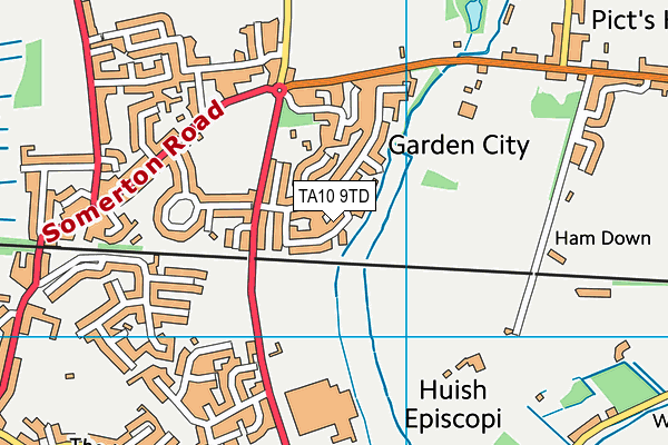 TA10 9TD map - OS VectorMap District (Ordnance Survey) TA10 9TD map - OS VectorMap District (Ordnance Survey)