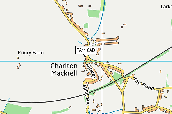 TA11 6AD map - OS VectorMap District (Ordnance Survey) TA11 6AD map - OS VectorMap District (Ordnance Survey)