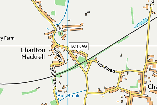 TA11 6AG map - OS VectorMap District (Ordnance Survey)