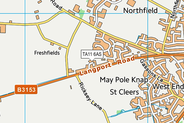 TA11 6AS map - OS VectorMap District (Ordnance Survey) TA11 6AS map - OS VectorMap District (Ordnance Survey)