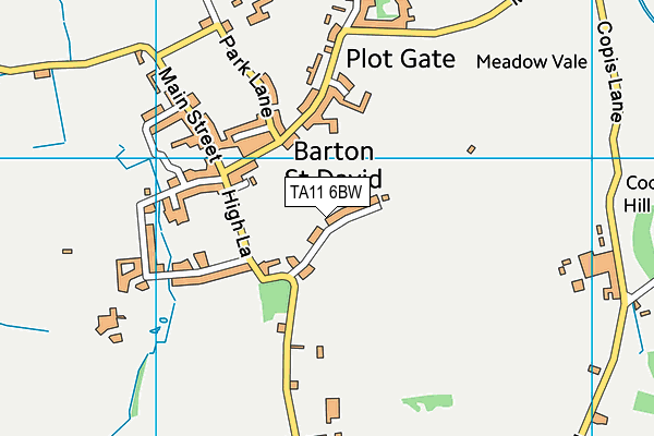TA11 6BW map - OS VectorMap District (Ordnance Survey)