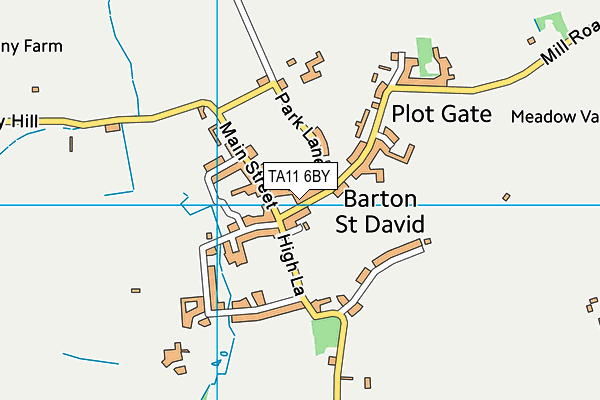 TA11 6BY map - OS VectorMap District (Ordnance Survey) TA11 6BY map - OS VectorMap District (Ordnance Survey)