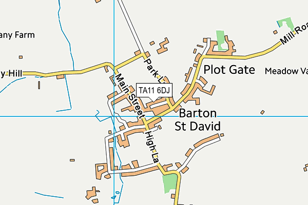 TA11 6DJ map - OS VectorMap District (Ordnance Survey)