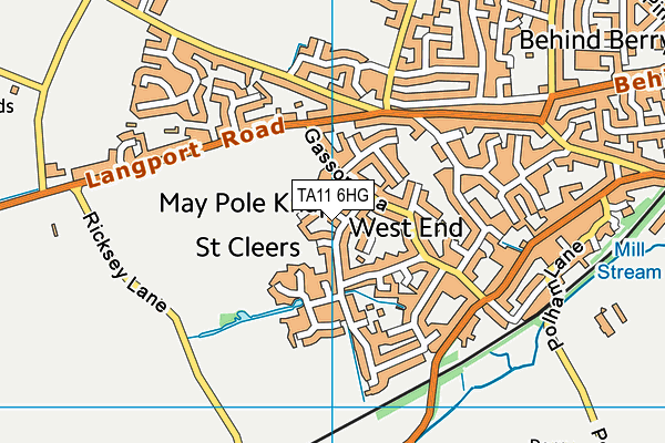 TA11 6HG map - OS VectorMap District (Ordnance Survey)