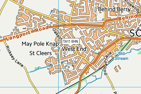 TA11 6HN map - OS VectorMap District (Ordnance Survey) TA11 6HN map - OS VectorMap District (Ordnance Survey)