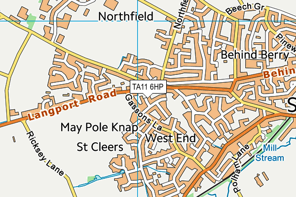 TA11 6HP map - OS VectorMap District (Ordnance Survey) TA11 6HP map - OS VectorMap District (Ordnance Survey)
