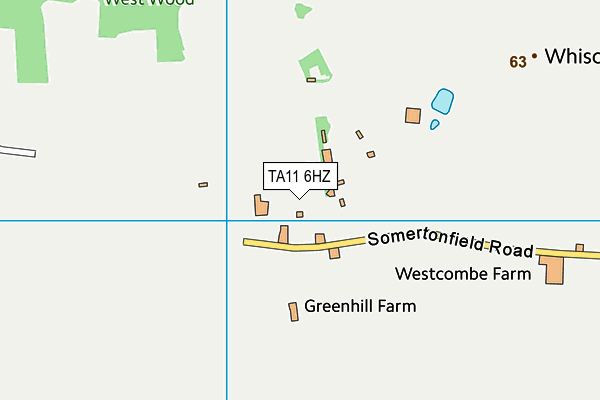 TA11 6HZ map - OS VectorMap District (Ordnance Survey)