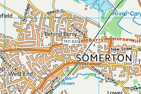 TA11 6JU map - OS VectorMap District (Ordnance Survey) TA11 6JU map - OS VectorMap District (Ordnance Survey)
