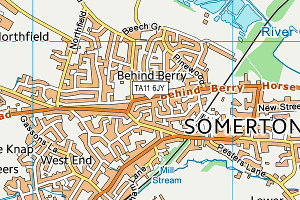 TA11 6JY map - OS VectorMap District (Ordnance Survey) TA11 6JY map - OS VectorMap District (Ordnance Survey)
