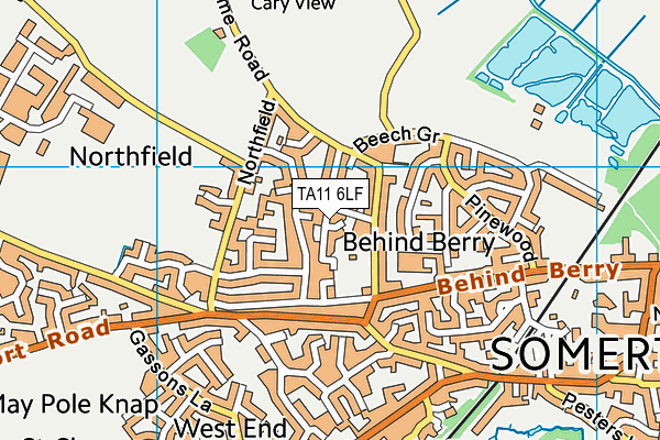 TA11 6LF map - OS VectorMap District (Ordnance Survey)