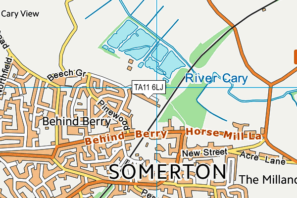 TA11 6LJ map - OS VectorMap District (Ordnance Survey)