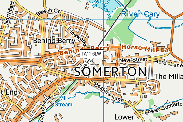 TA11 6LW map - OS VectorMap District (Ordnance Survey) TA11 6LW map - OS VectorMap District (Ordnance Survey)