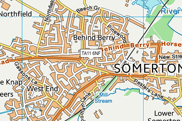 TA11 6NF map - OS VectorMap District (Ordnance Survey) TA11 6NF map - OS VectorMap District (Ordnance Survey)