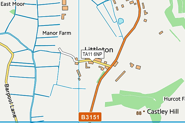 TA11 6NP map - OS VectorMap District (Ordnance Survey) TA11 6NP map - OS VectorMap District (Ordnance Survey)