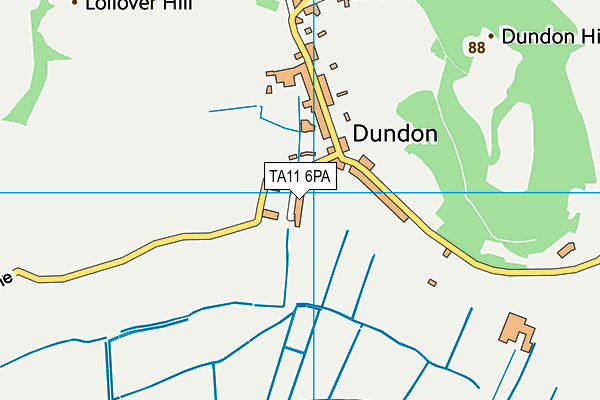 TA11 6PA map - OS VectorMap District (Ordnance Survey) TA11 6PA map - OS VectorMap District (Ordnance Survey)