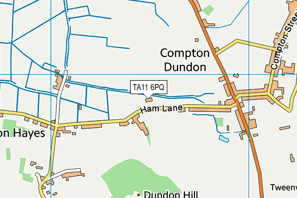 TA11 6PQ map - OS VectorMap District (Ordnance Survey) TA11 6PQ map - OS VectorMap District (Ordnance Survey)