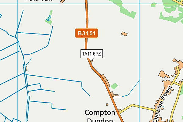 TA11 6PZ map - OS VectorMap District (Ordnance Survey) TA11 6PZ map - OS VectorMap District (Ordnance Survey)