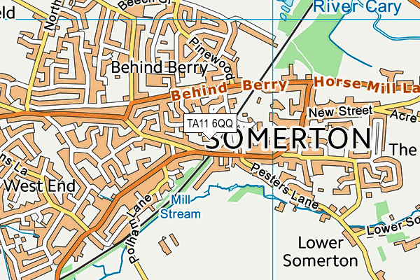 TA11 6QQ map - OS VectorMap District (Ordnance Survey) TA11 6QQ map - OS VectorMap District (Ordnance Survey)