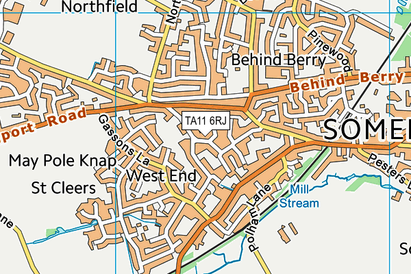 TA11 6RJ map - OS VectorMap District (Ordnance Survey) TA11 6RJ map - OS VectorMap District (Ordnance Survey)