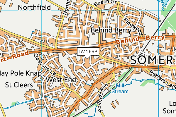 TA11 6RP map - OS VectorMap District (Ordnance Survey)
