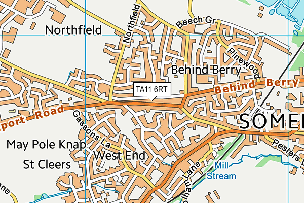 TA11 6RT map - OS VectorMap District (Ordnance Survey) TA11 6RT map - OS VectorMap District (Ordnance Survey)
