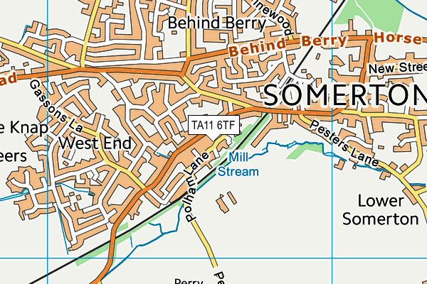 TA11 6TF map - OS VectorMap District (Ordnance Survey) TA11 6TF map - OS VectorMap District (Ordnance Survey)