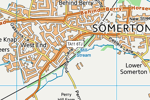 TA11 6TJ map - OS VectorMap District (Ordnance Survey) TA11 6TJ map - OS VectorMap District (Ordnance Survey)