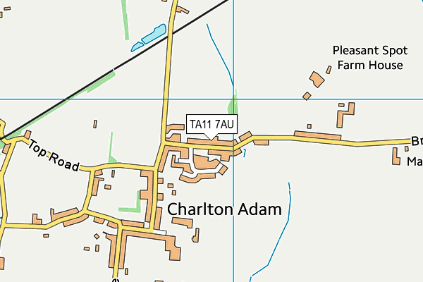 TA11 7AU map - OS VectorMap District (Ordnance Survey)