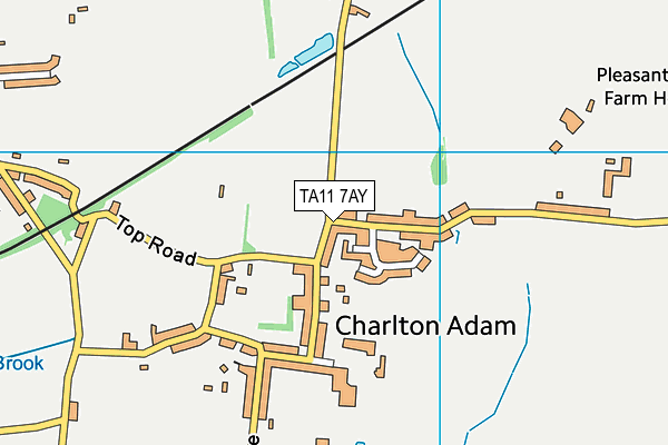 TA11 7AY map - OS VectorMap District (Ordnance Survey) TA11 7AY map - OS VectorMap District (Ordnance Survey)