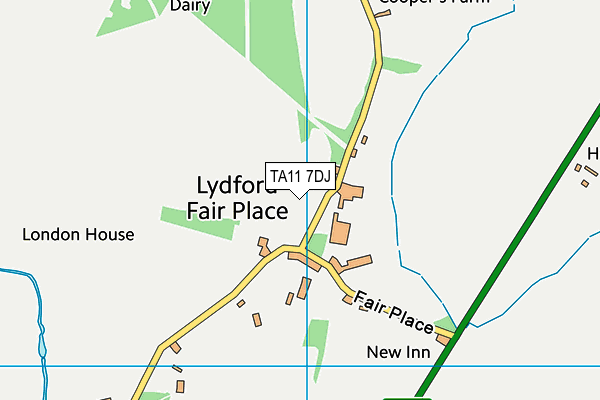 TA11 7DJ map - OS VectorMap District (Ordnance Survey) TA11 7DJ map - OS VectorMap District (Ordnance Survey)