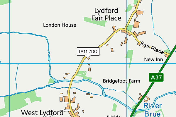 TA11 7DQ map - OS VectorMap District (Ordnance Survey) TA11 7DQ map - OS VectorMap District (Ordnance Survey)