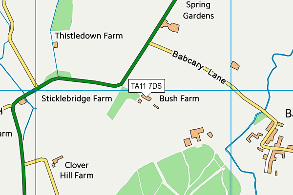 TA11 7DS map - OS VectorMap District (Ordnance Survey) TA11 7DS map - OS VectorMap District (Ordnance Survey)