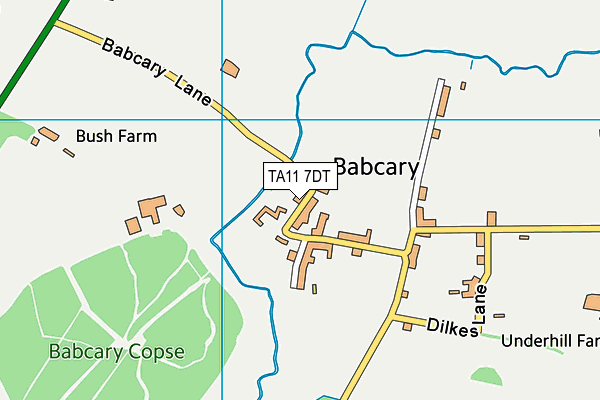 TA11 7DT map - OS VectorMap District (Ordnance Survey) TA11 7DT map - OS VectorMap District (Ordnance Survey)