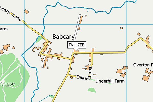 TA11 7EB map - OS VectorMap District (Ordnance Survey) TA11 7EB map - OS VectorMap District (Ordnance Survey)