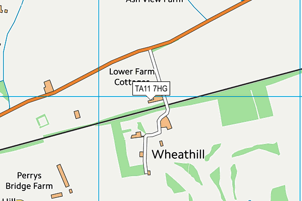 TA11 7HG map - OS VectorMap District (Ordnance Survey) TA11 7HG map - OS VectorMap District (Ordnance Survey)