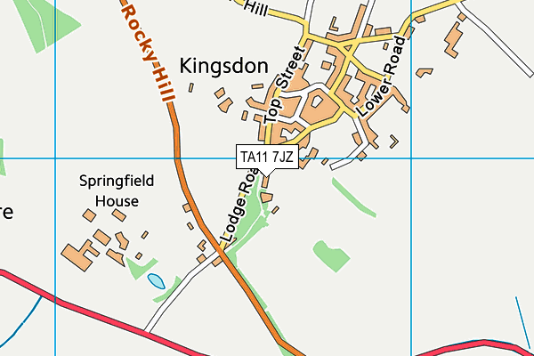 TA11 7JZ map - OS VectorMap District (Ordnance Survey) TA11 7JZ map - OS VectorMap District (Ordnance Survey)