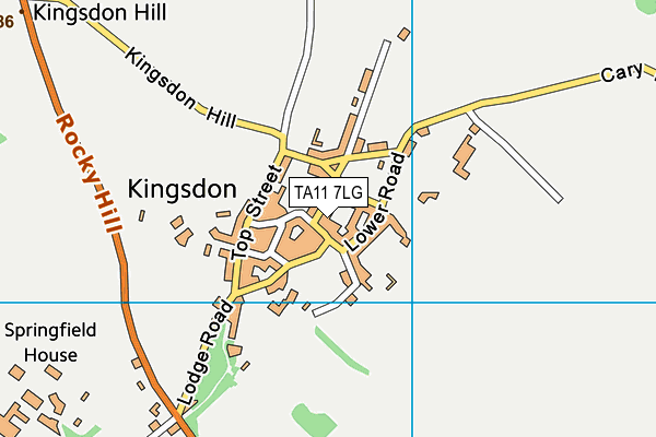 TA11 7LG map - OS VectorMap District (Ordnance Survey) TA11 7LG map - OS VectorMap District (Ordnance Survey)