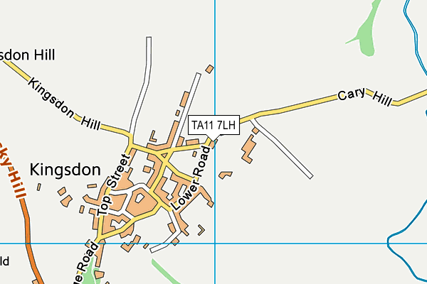 TA11 7LH map - OS VectorMap District (Ordnance Survey) TA11 7LH map - OS VectorMap District (Ordnance Survey)