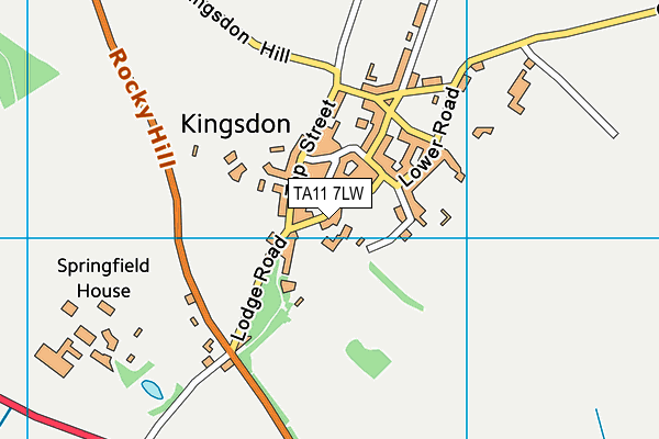 TA11 7LW map - OS VectorMap District (Ordnance Survey) TA11 7LW map - OS VectorMap District (Ordnance Survey)