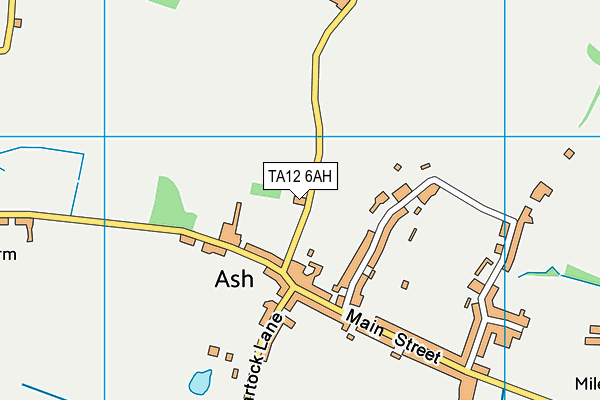 TA12 6AH map - OS VectorMap District (Ordnance Survey) TA12 6AH map - OS VectorMap District (Ordnance Survey)