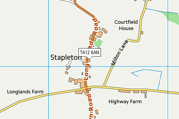 TA12 6AN map - OS VectorMap District (Ordnance Survey) TA12 6AN map - OS VectorMap District (Ordnance Survey)