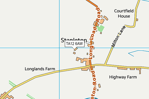 TA12 6AW map - OS VectorMap District (Ordnance Survey) TA12 6AW map - OS VectorMap District (Ordnance Survey)