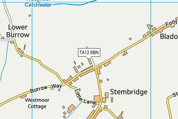 TA12 6BN map - OS VectorMap District (Ordnance Survey) TA12 6BN map - OS VectorMap District (Ordnance Survey)
