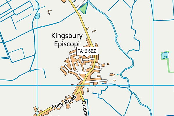 TA12 6BZ map - OS VectorMap District (Ordnance Survey) TA12 6BZ map - OS VectorMap District (Ordnance Survey)
