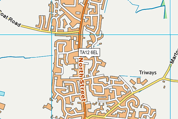 TA12 6EL map - OS VectorMap District (Ordnance Survey) TA12 6EL map - OS VectorMap District (Ordnance Survey)