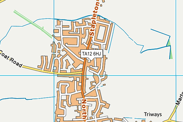 TA12 6HJ map - OS VectorMap District (Ordnance Survey) TA12 6HJ map - OS VectorMap District (Ordnance Survey)