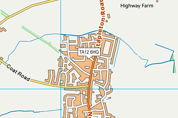TA12 6HQ map - OS VectorMap District (Ordnance Survey) TA12 6HQ map - OS VectorMap District (Ordnance Survey)
